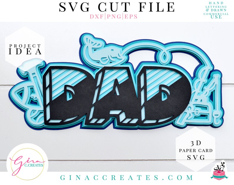 Free Free 193 3D Father&#039;s Day Card Svg SVG PNG EPS DXF File