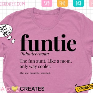 Funtie SVG、Fun Aunt SVG カット ファイル