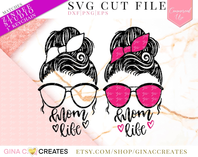 Download Mom Life SVG Cut File svg for 3 inch mom life-skull key ...