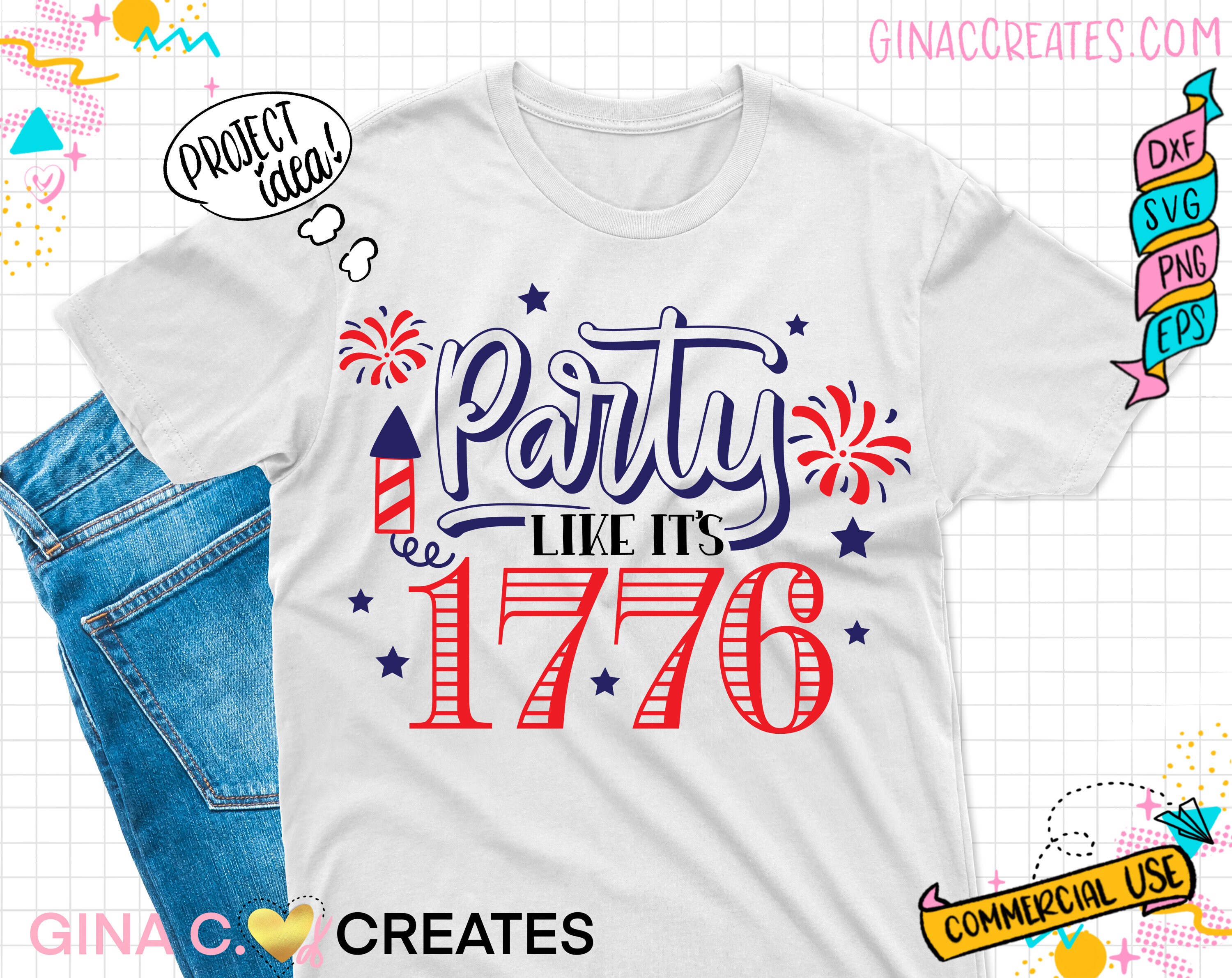 Party Like It’s 1776 SVG Cut File 4th of July SVG - Etsy