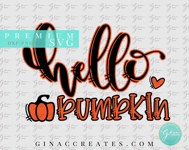 Download Hello Pumpkin SVG & PNG Orange Buffalo Plaid png fall shirt | Etsy