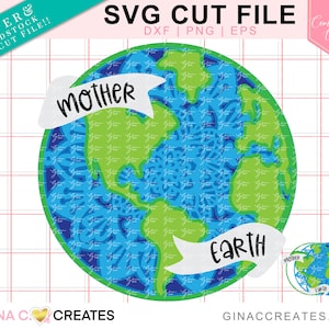 Dag van de aarde gelaagde Mandala SVG gesneden bestand, Globe SVG, moeder aarde SVG