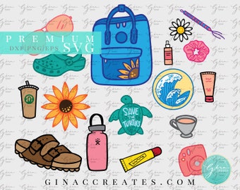 VSCO SVG Bundle, Vsco items svg, Save the Turtles svg, Trendy girl SVG