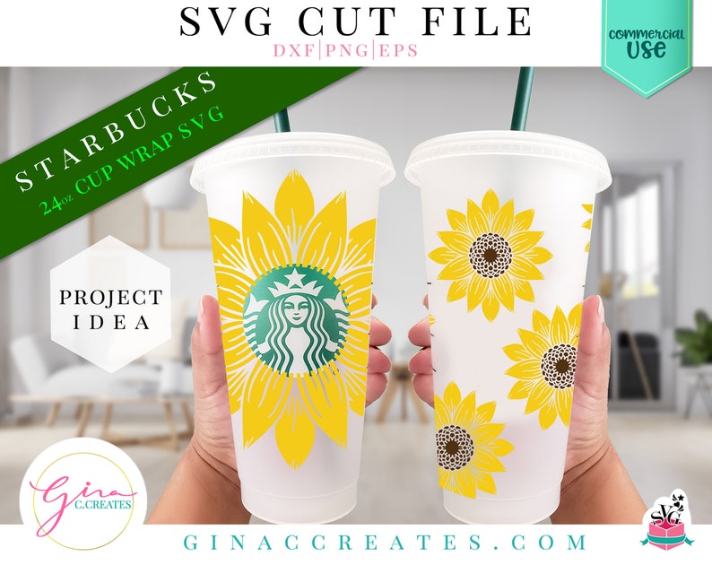 Download Sunflower Svg Starbucks Cup Free - Layered SVG Cut File ...