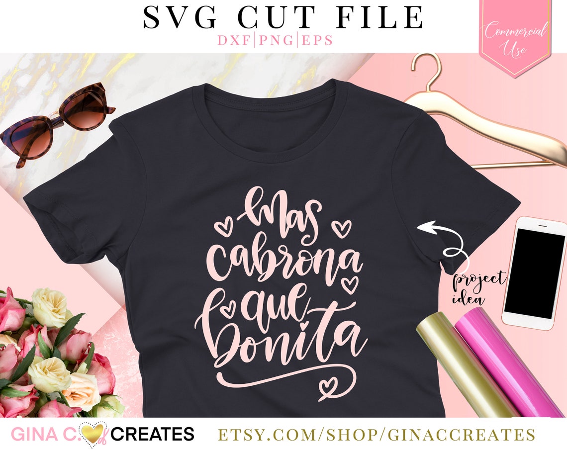 Mas Cabrona Que Bonita SVG Cut File Latina Svg Mexican Svg Etsy