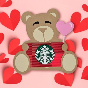 Teddy Bear Gift Card Holder SVG Plik do cięcia