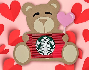 Teddy Bear Gift Card Holder SVG Cut File
