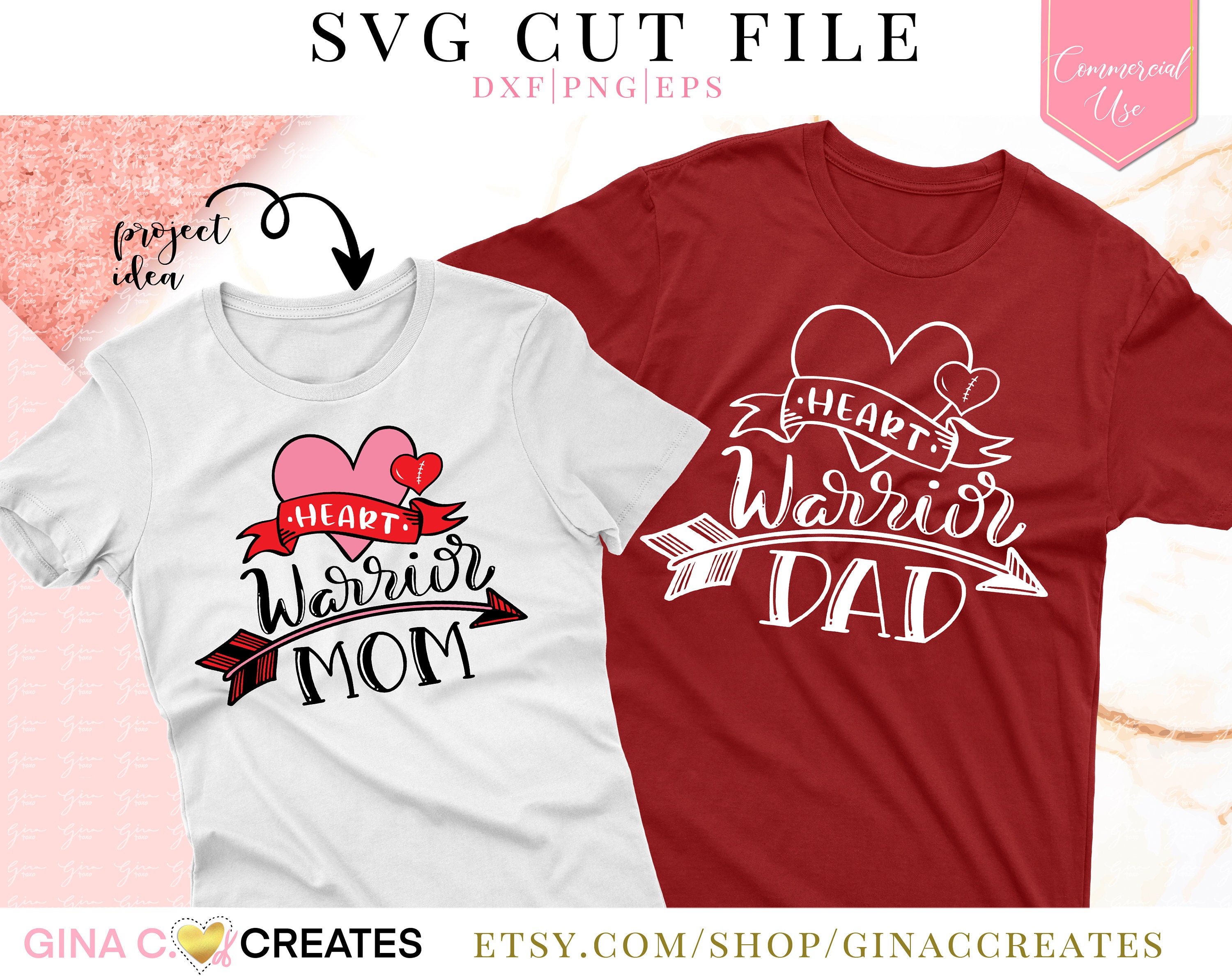 Download Heart Warrior Mom Dad Svg Bundle Chd Mom Svg Dad Svg Chd Etsy