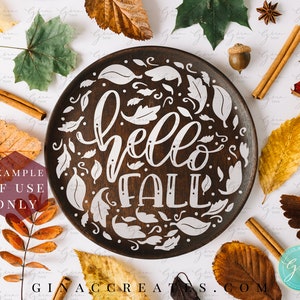 Hello Fall SVG Bundle, Fall leaves svg, autumn leaves svg, fall decor