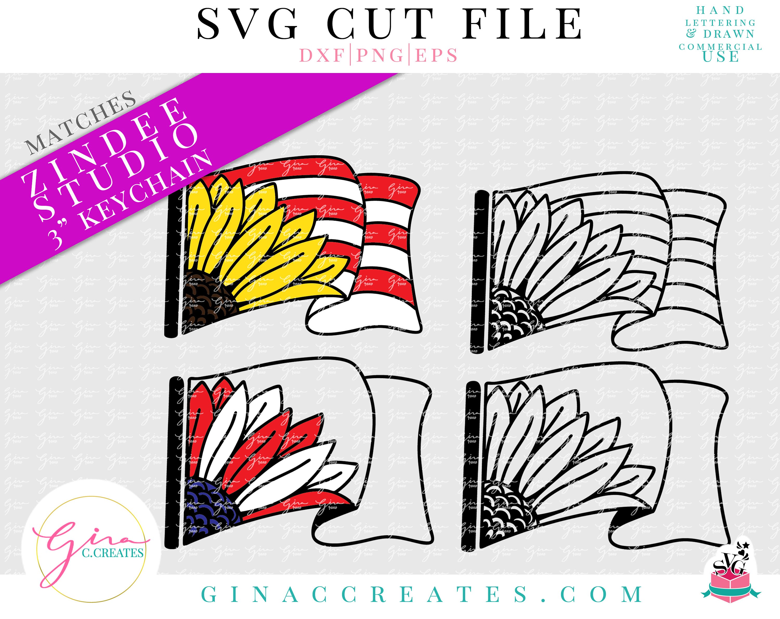 Download American Flag Sunflower Svg Bundle Svg For 3 Inch Flying Flag Etsy