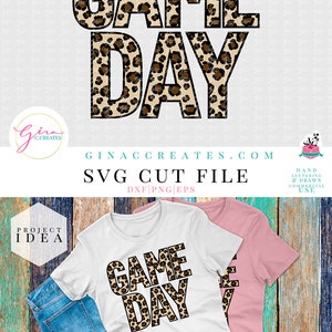 Leopard Game Day SVG Cut File image 4