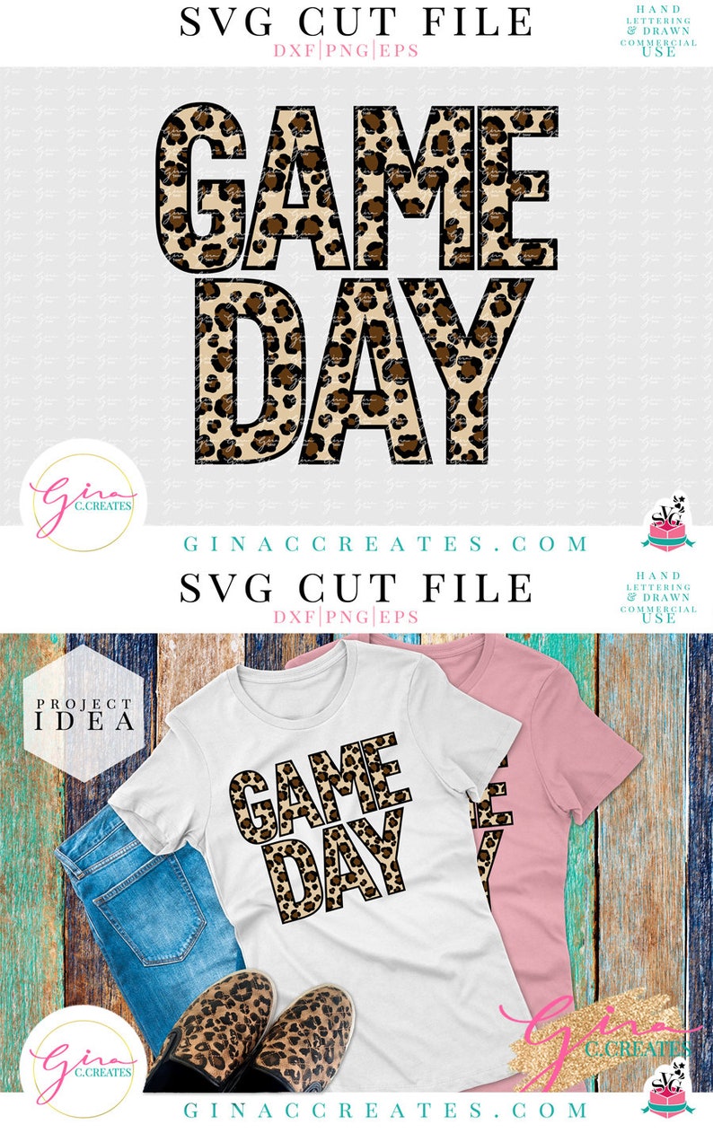 Leopard Game Day SVG Cut File image 4