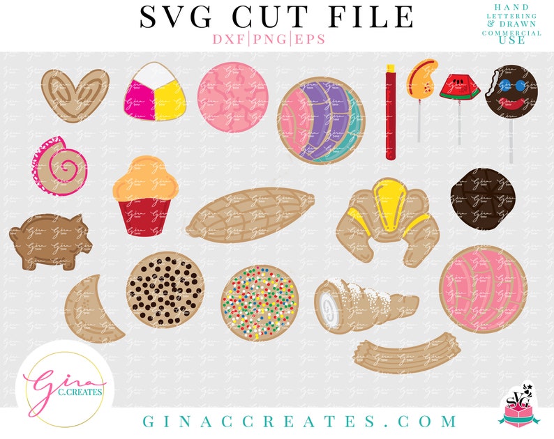 Download The Ultimate Mexican Sweets SVG Bundle sweet bread svg | Etsy