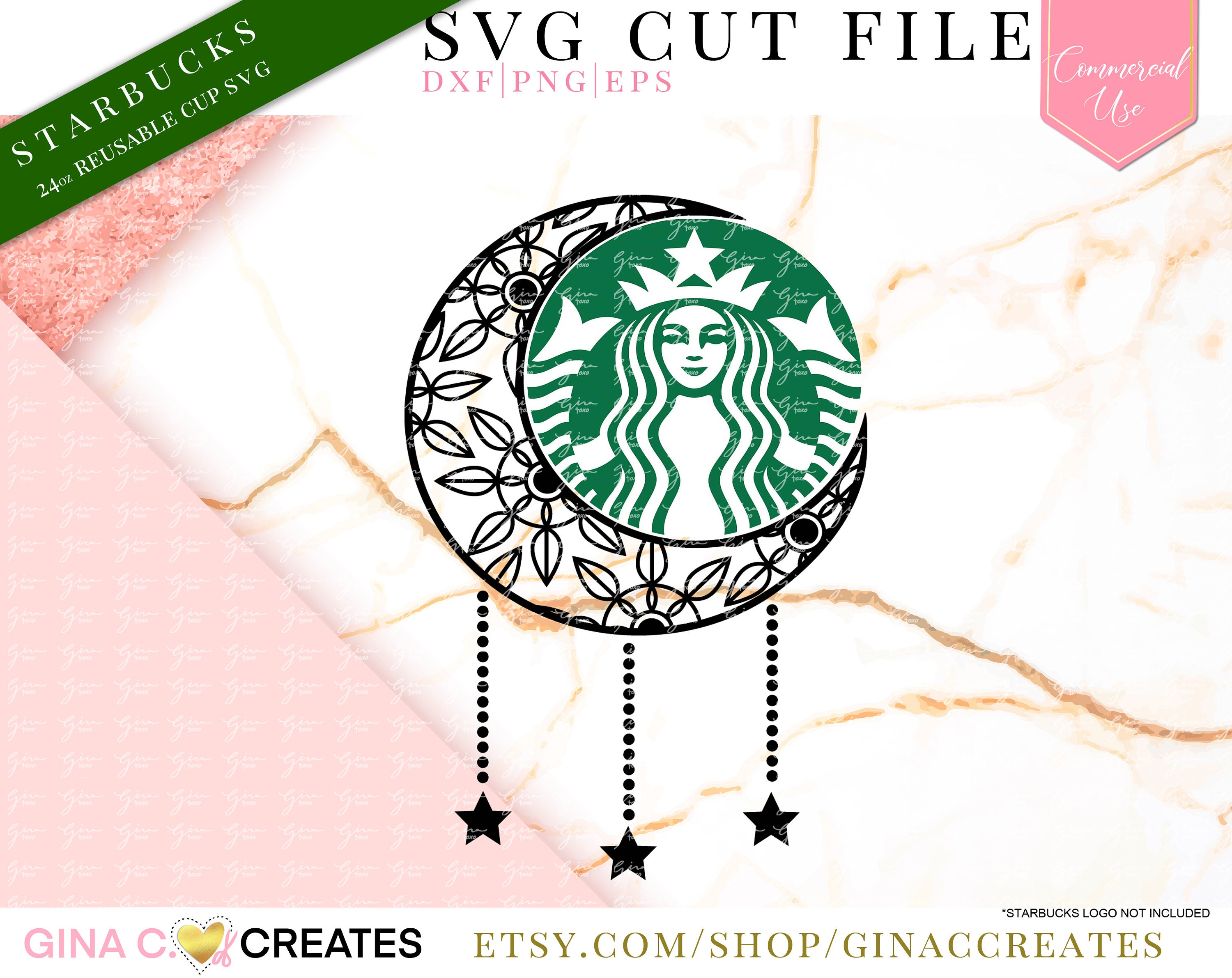 Download Mandala Moon Svg Cut File Starbucks Cup Svg Etsy
