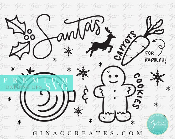 Download Santa S Milk And Cookies Tray And Plate Svg Cut File Etsy Yellowimages Mockups