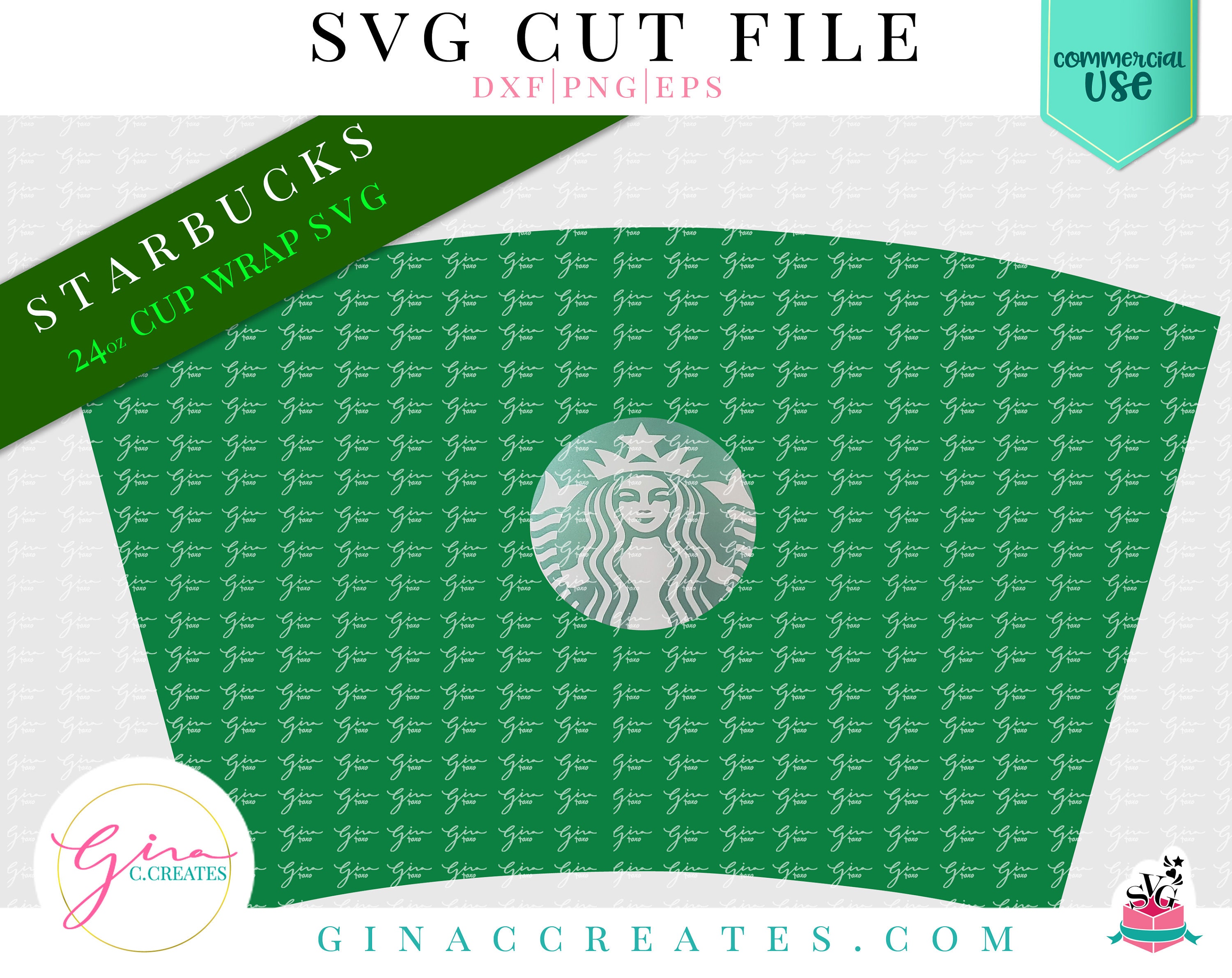 How to make a Custom Starbucks Cup Wrap with Free Template - Gina C. Creates