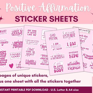 Daily Mood Tracker Sticker Sheet for Paper Planners Self Care Journals ...