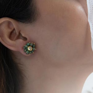 Kundan Ohrringe, Sonam kapoor Ohrringe, Matte gold Ohrringe, Kundan Ohrstecker, indische Ohrringe, Perle, pakistanische Ohrringe, Statement Ohrringe