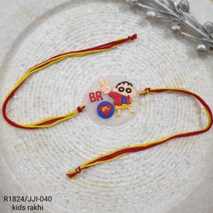 Shinchan niedliches Rakhi für Kinder, Rakhi 2025, Rakshabandhan, Rakhi-Karten, Rakhi personalisiert, Rakri, Kinder Rakhi, 100% Baumwollfaden Rakhi