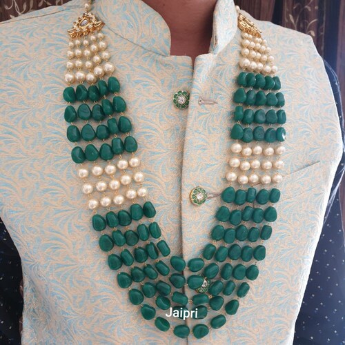 Emerald Green Groom Necklace Indian 
