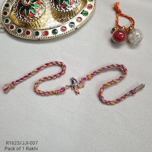 Krishna Rakhi For Kids, Rakhi 2025, Rakshabandhan, Rakhi Cards, Rakhi Personalised, Rakhri, Kids Rakhi, 100% Cotton Thread Rakhi For Kids