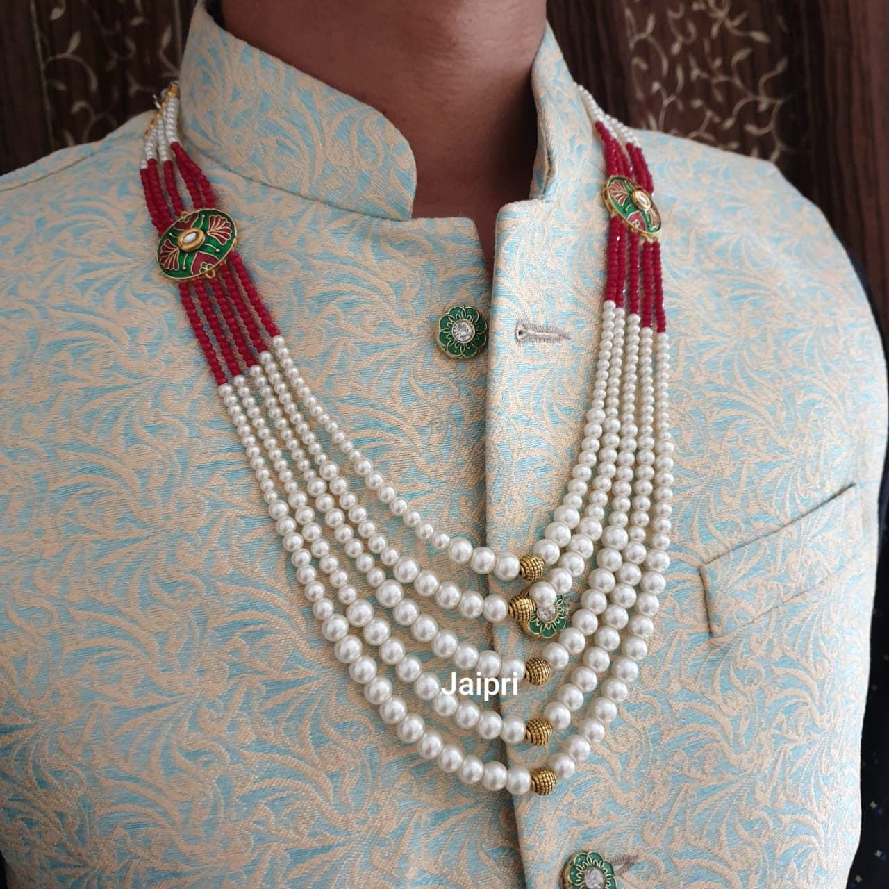 Indian Men Jewelry Necklace For Groom Sherwani Mala Etsy