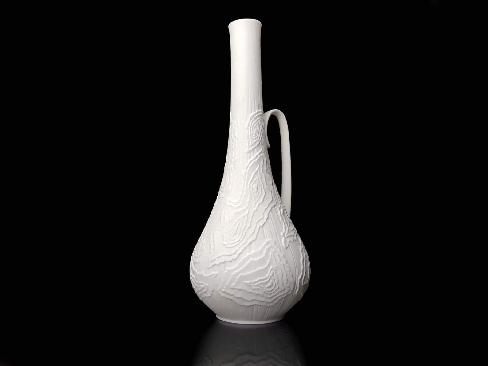 Vintage AK KAISER BISQUE Vase / Handled White Porcelain Vase / Etsy