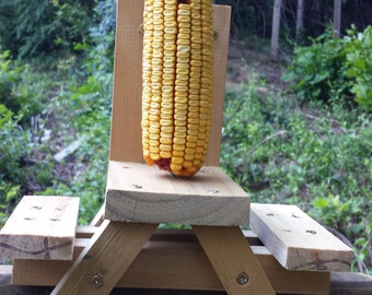 Picnic Table Corn Cob Squirrel feeder