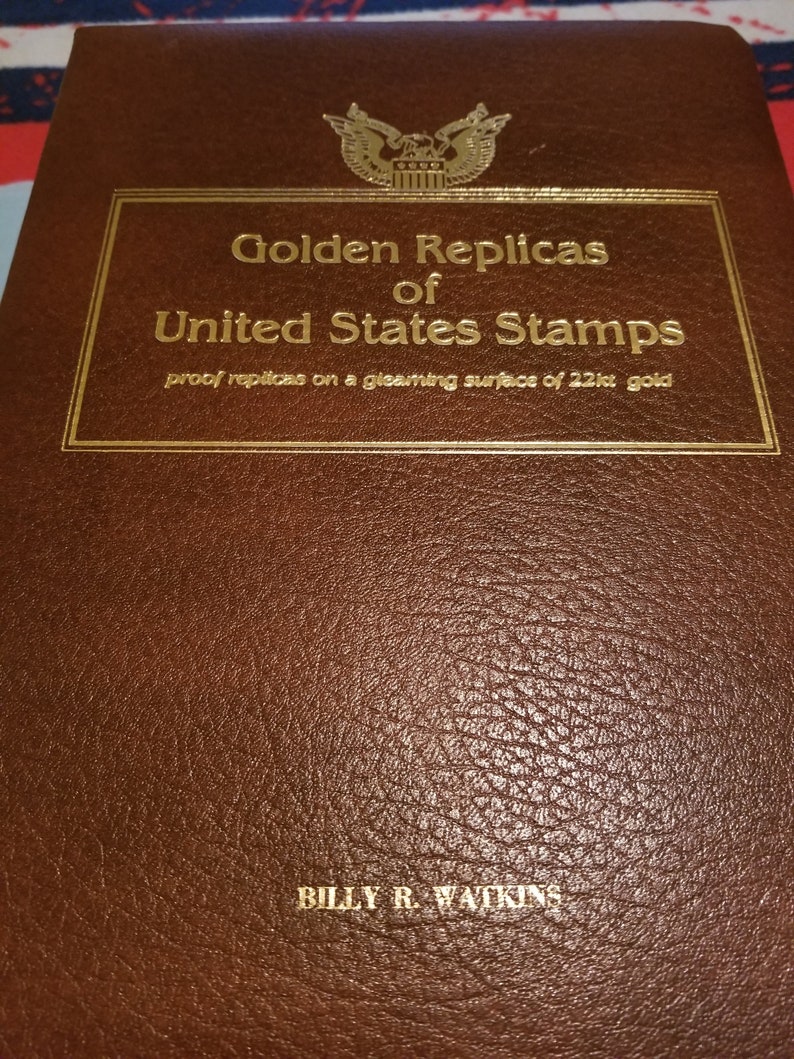 Golden Replicas of United States Stamps Etsy