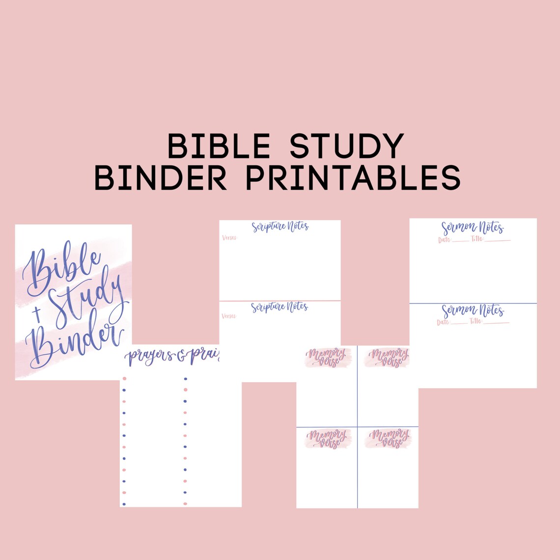 Bible Study Binder Printables / Prayer Lists / Sermon Notes / Etsy Bible Study Binder Printables / Prayer Lists / Sermon Notes / Etsy