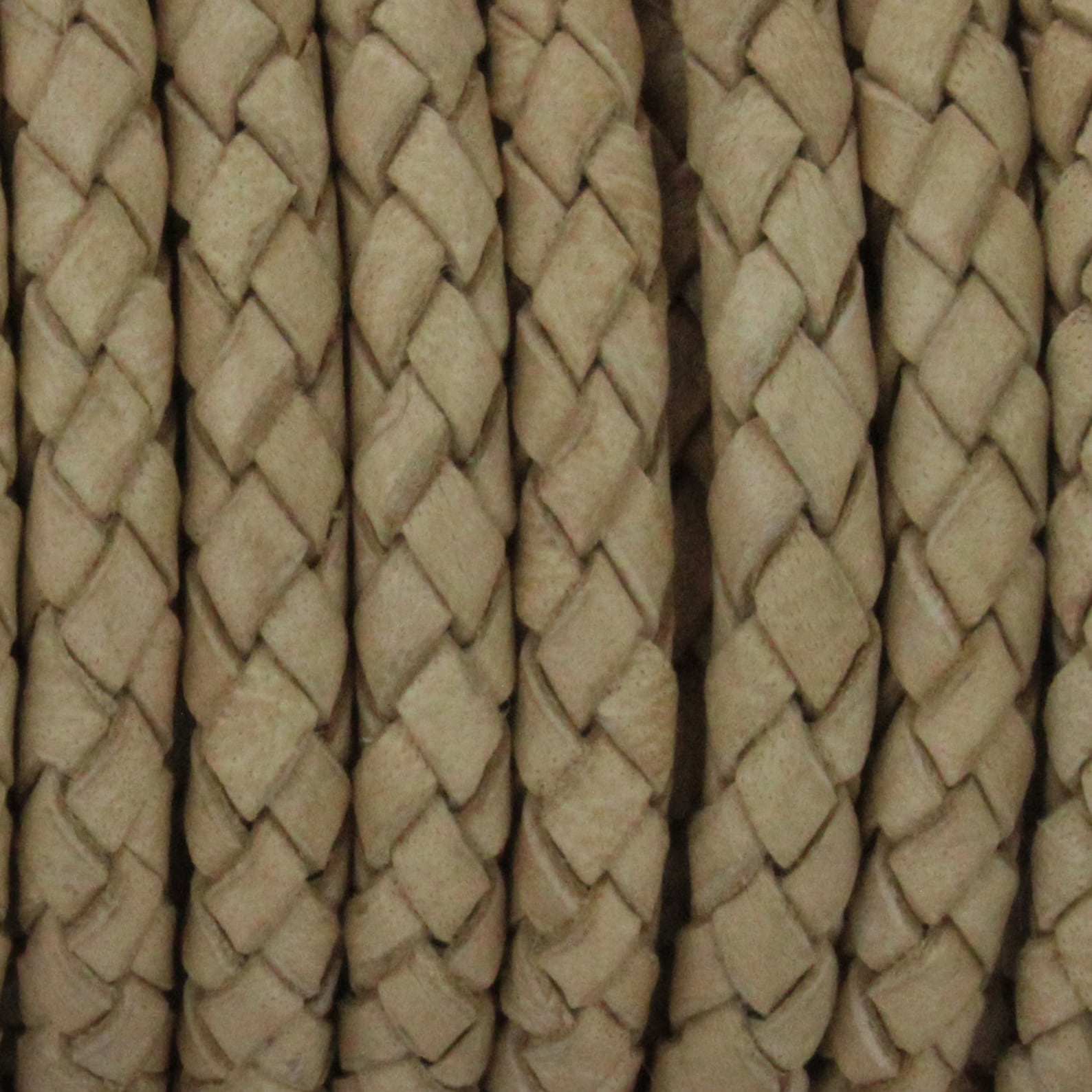 ESNADO Lederband Geflochten Oval - 10mm Breit, 2 Meter, Antik Dunkelbraun