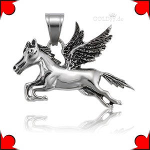 Jewelry pendant necklace pendant Pegasus - horse with wings - made of stainless steel