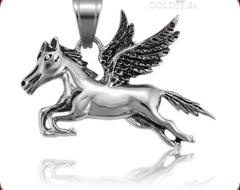 Ciondolo cavallo alato in argento antico - Materiali - Bigiotteria ... | su