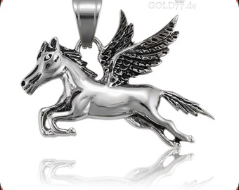 Glitzer Flügel Pegasus Einhorn Charm Anhänger 925er Echt Silber Mädchen Pferd GH 
