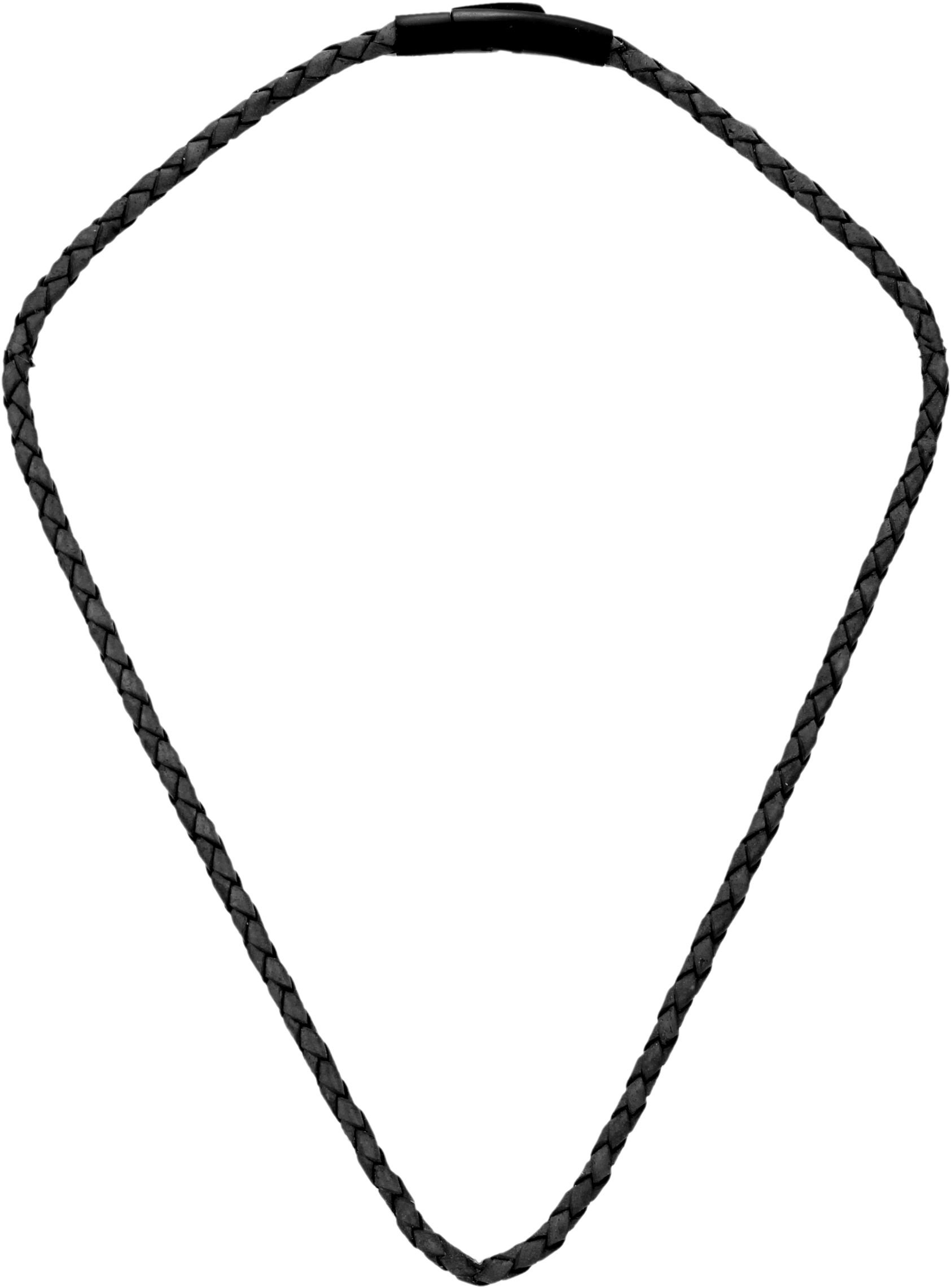 Collier En Cuir Tressé Avec Fermeture à Levier – Noir/brun, Style Vintage Ajustable