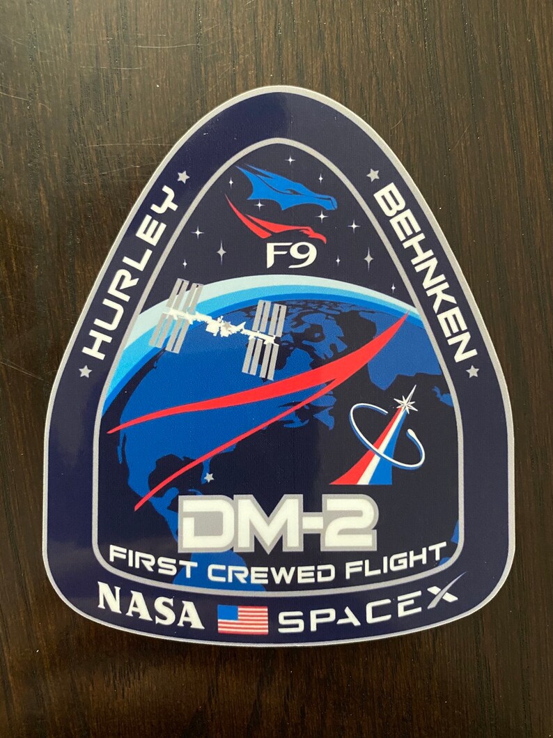 NASA/SpaceX Historic First Crewed Launch Decal Etsy