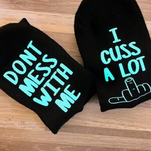 Glow in the Dark Men or Women Funny Socks, Socks with Sayings, Hilarious Socks, Gifts for Him/Her, Valentine&#39;s Gift for Him, Father Day