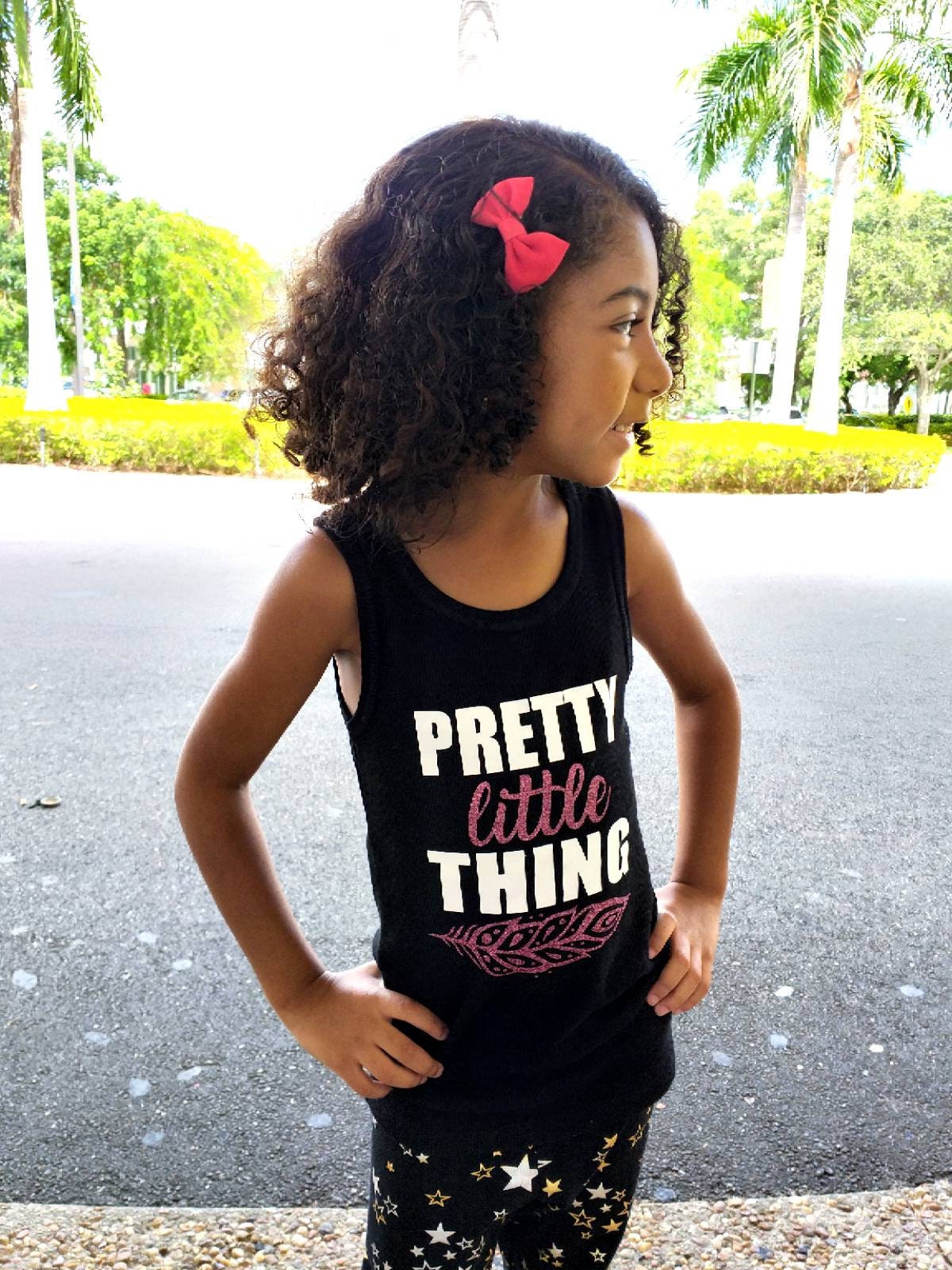 Pretty Little Thing Girl Tank Top, Girly Shirts, Cute Saying