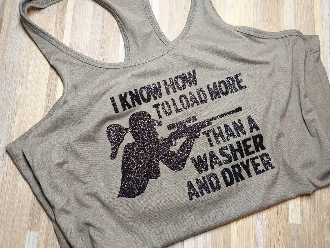 Gun Shirts for Women, Funny Shirts, Gun Owner Shirts, Women Can Shoot