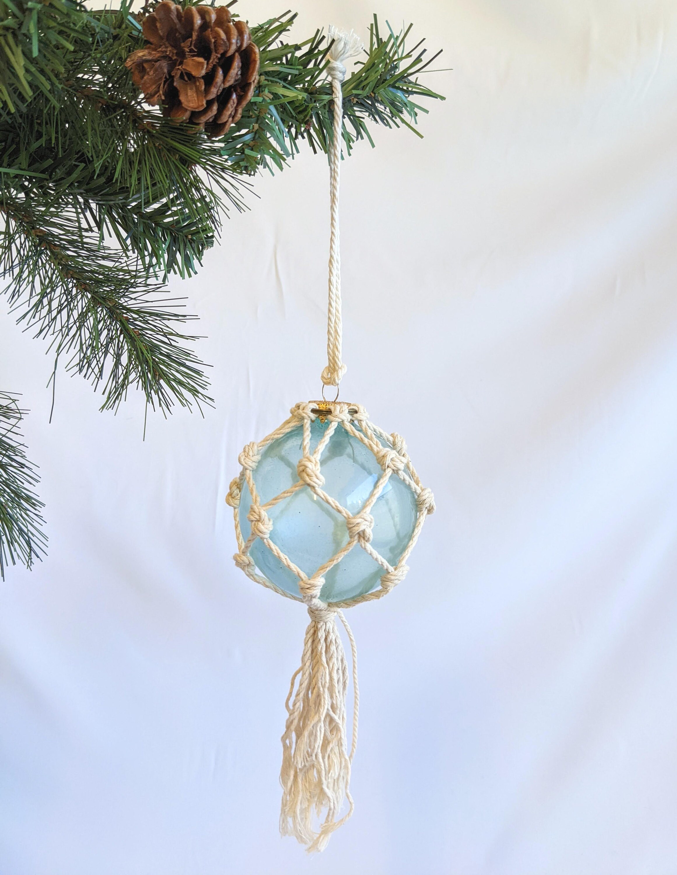 Mermaid Floats Sea foam Green with String Hanger+Gift Wrapped and Personalized Gift Card