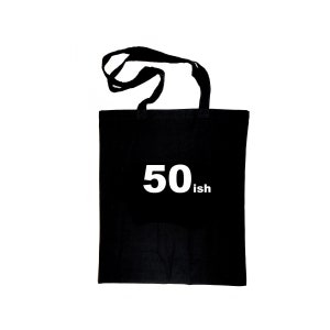 Bolso personalizado de edad (ish) - Regalo divertido - Bolso de algodón - Regalo de plástico gratis - Regalo de buzón - Regalo para ella