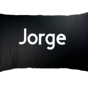 Personalised Name Cushion  / Rectangular Cotton Cushion Cover with Cushion Inner / Home Interiors / Present / Gift