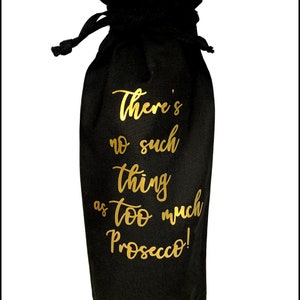 Personalised Prosecco Bottle Bag
