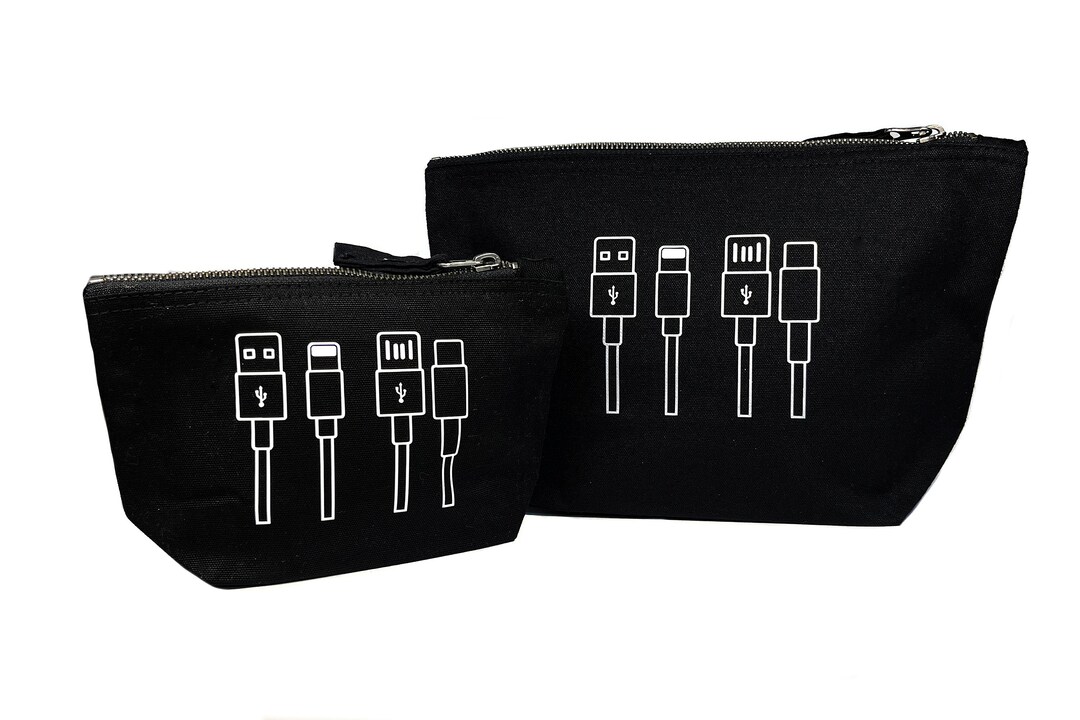 Cables Accessory Bag Large Cotton Charger Storage Letterbox Gift Gift for Dad Gift for Tidying