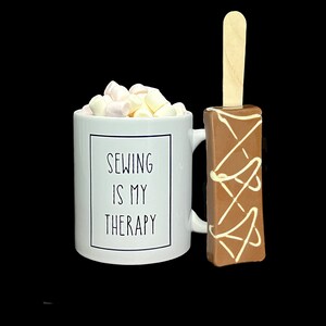 Sewing Is My Therapy Mug, Christmas gift, Secret Santa, 11oz Ceramic mug,
