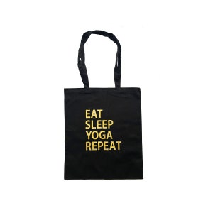 Bolsa de juguete personalizada Eat Sleep Repeat - Regalo divertido - Bolsa de algodón - Regalo de plástico gratis - Regalo de buzón - Regalo para ella