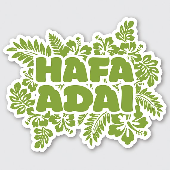 Hafa Adai Island Sticker 3 Size Options Etsy Ireland