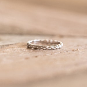 Woven Twist Rope Wedding Band