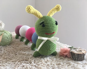 CROCHET PATTERN, Caterpillar Ivy, amigurumi toy Caterpillar Ivy, amigurumi toy