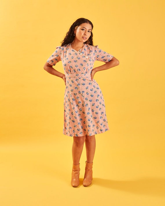 1930's Handmade Depression Era Feed sack dress.